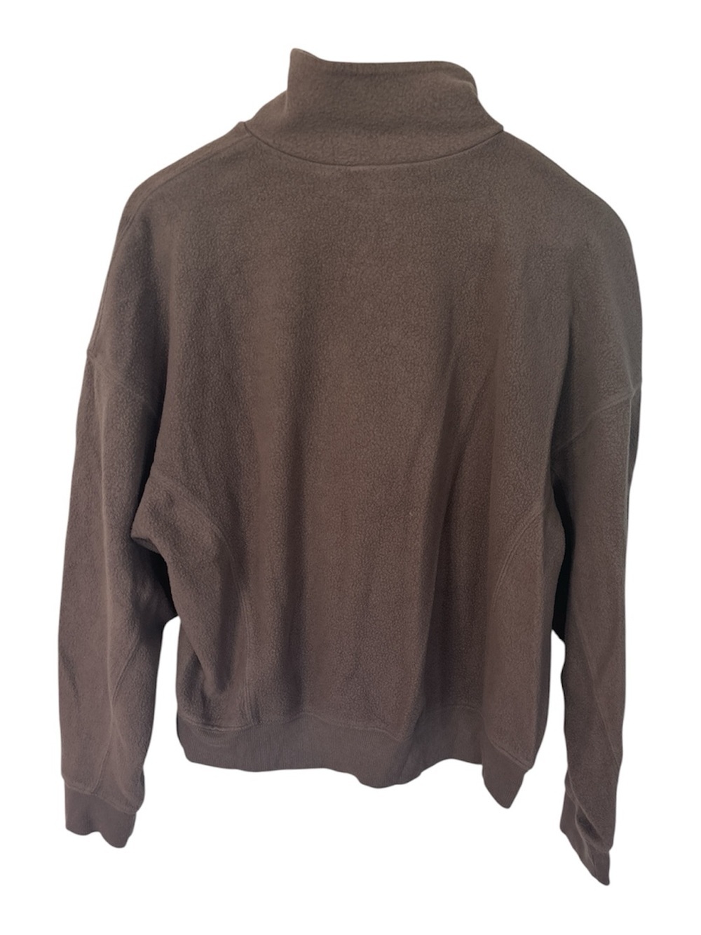 Women's French Terry Quarter Zip Sweatshirt Universal Thread brown - Picture 3 of 3